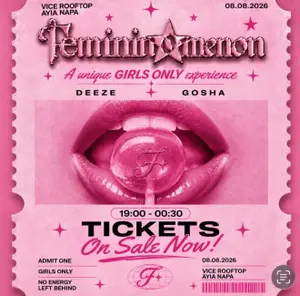 Femininomenon: Girls-Only Rooftop Party in Ayia Napa